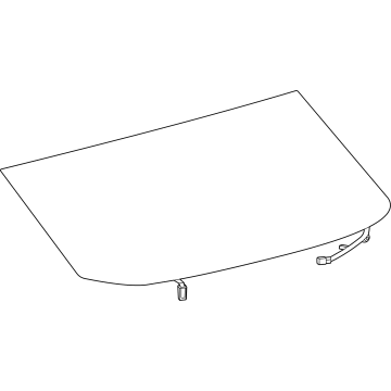 Lexus 68105-46900 GLASS SUB-ASSY, BACK