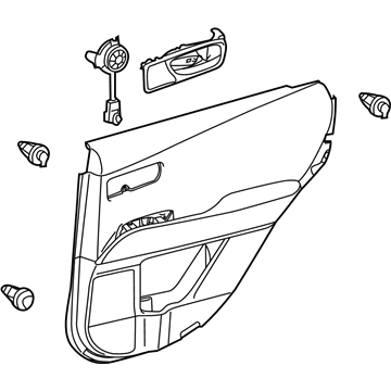 Lexus 67640-48A10-C7 Panel Assembly, Rear Door