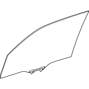 Lexus 68101-60820 GLASS SUB-ASSY, FR D