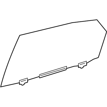 Lexus 68104-78020 Glass Sub-Assembly, Rear Door