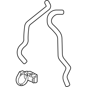 Lexus 16260-F0180 HOSE ASSY, WATER BY