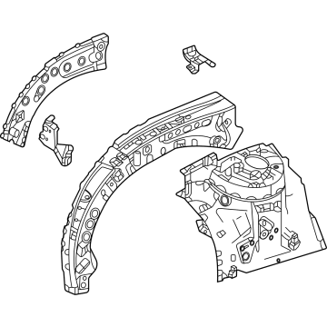 Lexus 53702-0E140 APRON SUB-ASSY, FR F