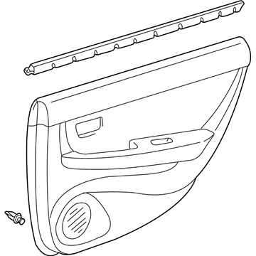 Lexus 67640-33360-G0 Board Sub-Assy, Rear Door Trim, LH