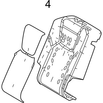 Lexus 71507-48080 PAD SUB-ASSY, RR SEA