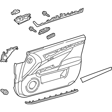 Lexus 67610-30P70-41 Panel Assembly, Door Trim