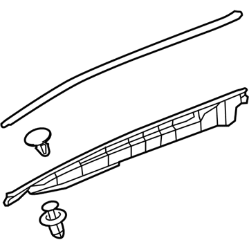 Lexus 53805-06190 Seal Sub-Assembly, Front Pillar