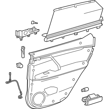 Lexus 67640-48801-C4 Panel Assembly, Rear Door