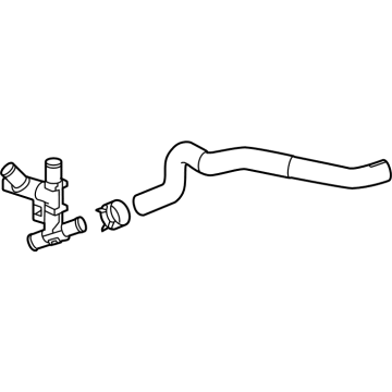 Lexus 87209-48400 HOSE SUB-ASSY, WATER