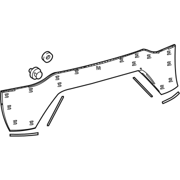 Lexus 76801-78110-A1 GARNISH SUB-ASSY, BA