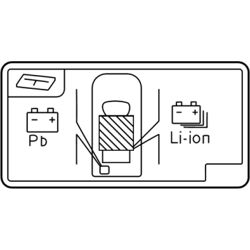 Lexus 288A2-25050 LABEL, BATTERY LOCAT