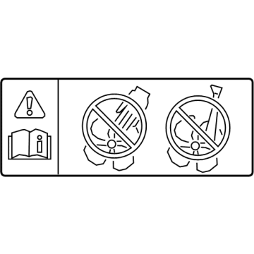 Lexus 88723-0E330 LABEL, COOLER SERVIC