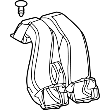 Lexus 55845-0E040 DUCT, HEATER TO REGI