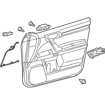 Lexus 67610-60F70-C0 Panel Assembly, Front Door