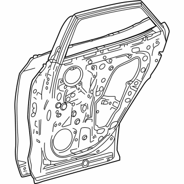 Lexus 67004-48290 PANEL SUB-ASSY, RR D