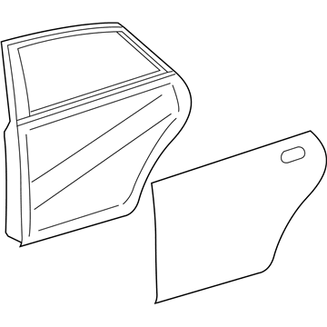 Lexus 67003-33220 Panel Sub-Assembly, Rear Door