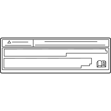 Lexus 74544-60420 LABEL, TIRE CARRIER