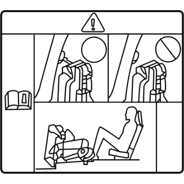 Lexus 74543-60600 LABEL, RR SEAT CAUTI