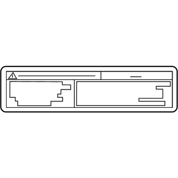 Lexus 48969-60180 LABEL, JACK UP CAUTI