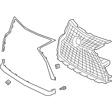 Lexus 53101-0E440 Grille Sub-Assembly, Rad