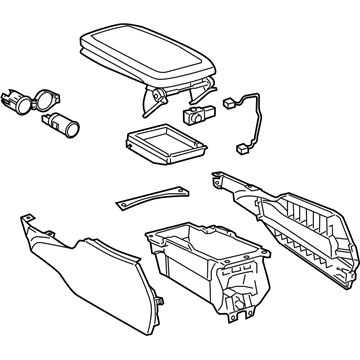 Lexus 58810-30B72-C1 Box Assembly, Console