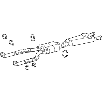 2014 Lexus LS460 Catalytic Converter - 17410-38460