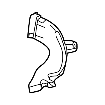 Lexus 87214-42010 DUCT, HEATER TO FOOT