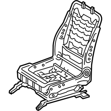 Lexus 71120-0E010 Frame Assy, Front Seat W/Adjuster, LH