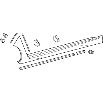 Lexus 75860-30450-B1 MOULDING Assembly, Body