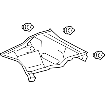 Lexus 62470-76030-C0 GARNISH Assembly, Roof S