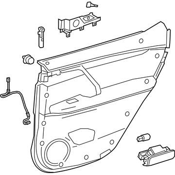 Lexus 67640-0E630-21 Panel Assembly, Rear Door