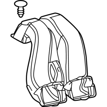 Lexus 55845-48020 DUCT, HEATER TO REGI