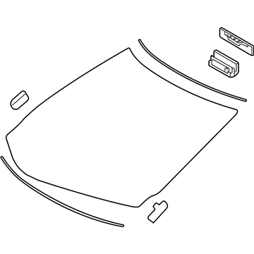 Lexus 56101-0E392 Windshield Glass Sub-Assembly