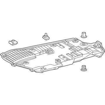 Lexus 58398-48021 COVER, FLOOR UNDER