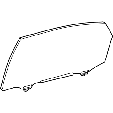 Lexus 68104-0E070 Glass Sub-Assembly, Rear Door