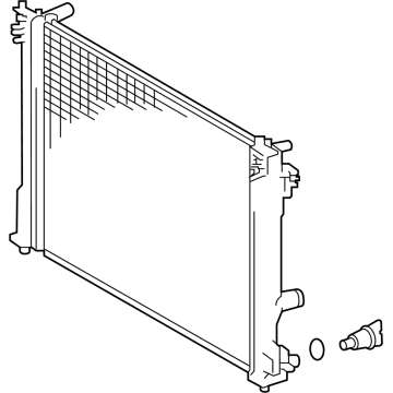 2025 Lexus NX350h Radiator - 16400-0P550