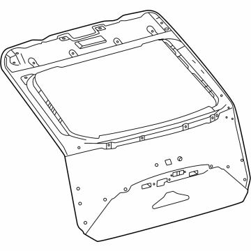 Lexus 67005-46210 PANEL SUB-ASSY, BACK