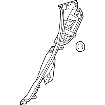 Lexus 62551-0E230-E0 Garnish, Rear Seat Side