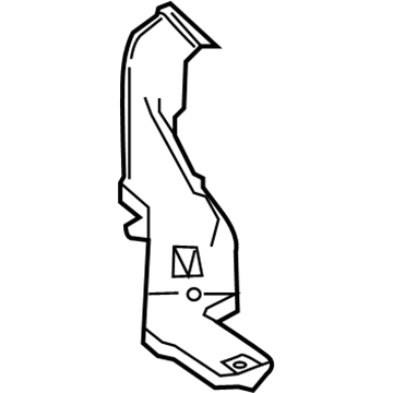 Lexus 87213-0E080 Duct, Air, Rear LH