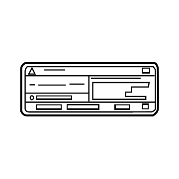 Lexus 88723-48230 Label, Cooler Service