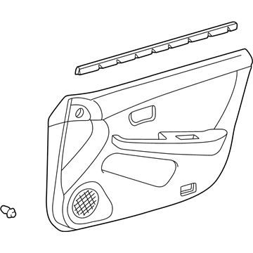 Lexus 67620-33710-C2 Board Sub-Assy, Front Door Trim, LH