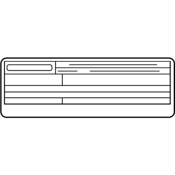 Lexus 11298-25242 LABEL, EMISSION CONT