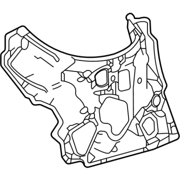 Lexus 53784-48030 INSULATOR, APRON FR