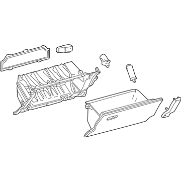 2019 Lexus RX450h Glove Box - 55550-0E040-E0