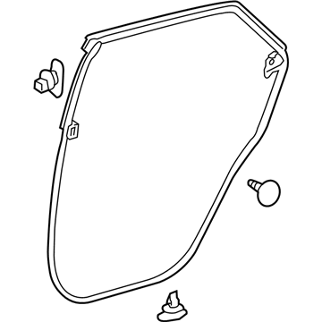 2022 Lexus RX450h Door Seal - 67872-0E070