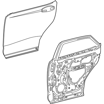 Lexus 67003-0E150 Panel Sub-Assembly, Rear Door