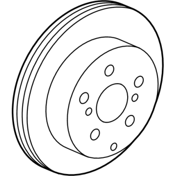 2023 Lexus RX350h Brake Disc - 42431-0E100