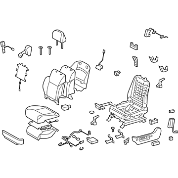 Lexus 71200-60B92-A1 Seat Assy, Front LH