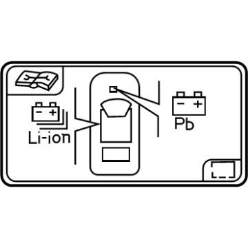 Lexus 288A2-10010 LABEL, BATTERY LOCAT