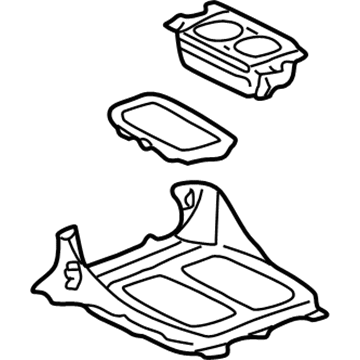 Lexus 58805-30150 Panel Sub-Assy, Console, Lower