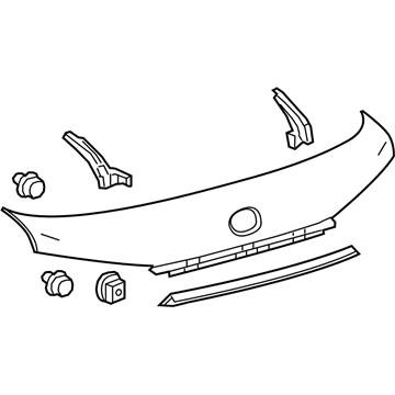 Lexus 76801-48520-B4 GARNISH SUB-ASSY, BA